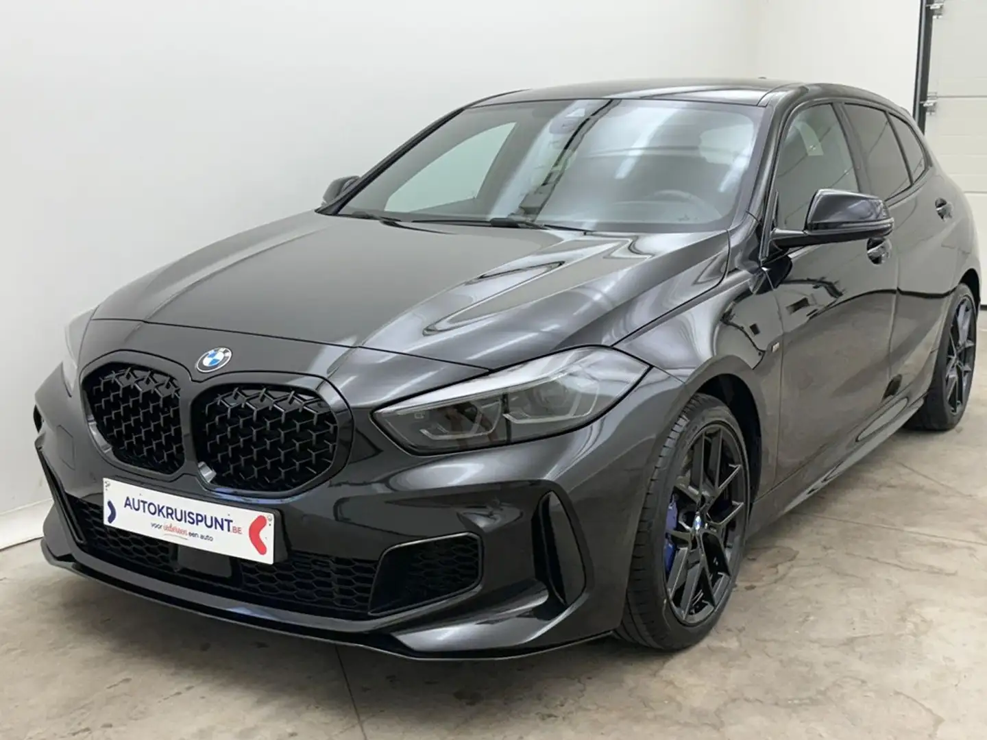 BMW 135 M X-dRIVE Aut. GPS Dig.Airco verw.ztels Alu Led Zwart - 1