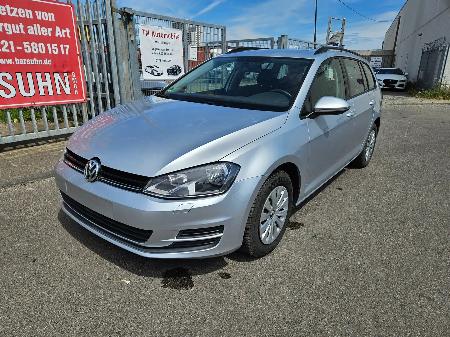 Volkswagen Golf Variant Euro 6 Klima TÜV-9.26 Scheckheft SHZG 1-Hand Grijs - 1