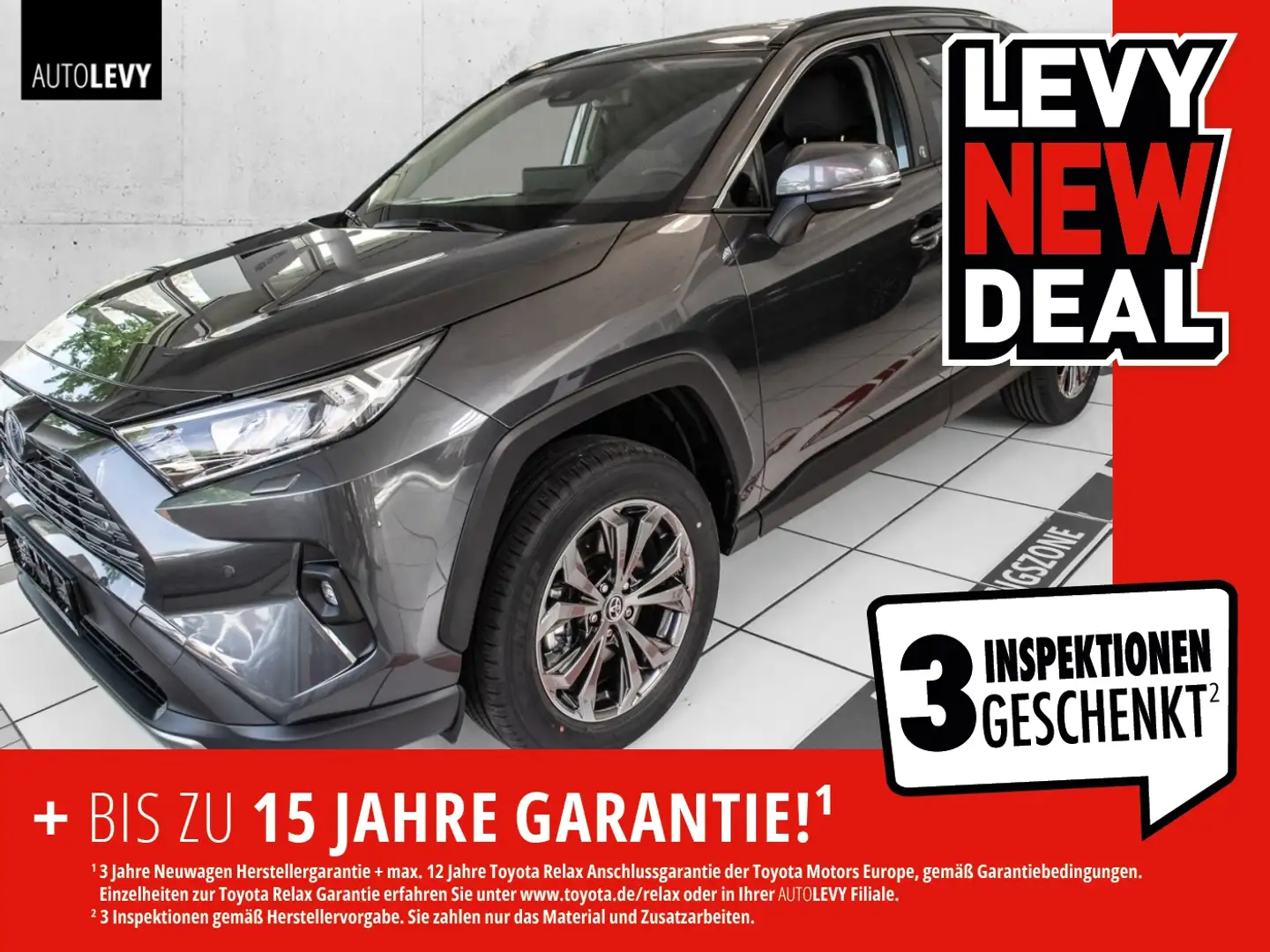 Toyota RAV 4 RAV4 2.5 Hybrid 4x2 Teamplayer Diverse Farben! Grau - 1