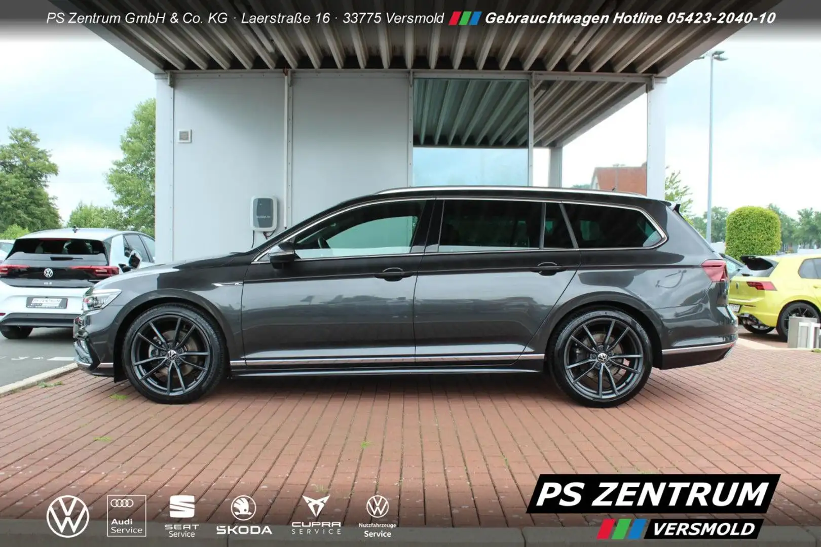 Volkswagen Passat Variant 2.0 TDI R-Line DSG AHK CAM TRAVEL Gris - 2