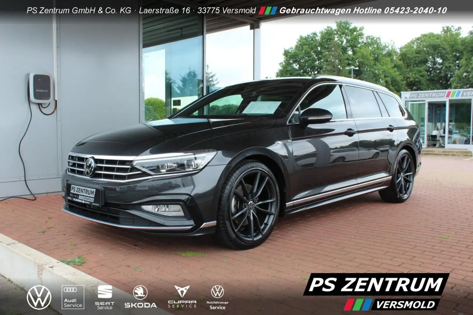 Volkswagen Passat Variant 2.0 TDI R-Line DSG AHK CAM TRAVEL Gris - 1