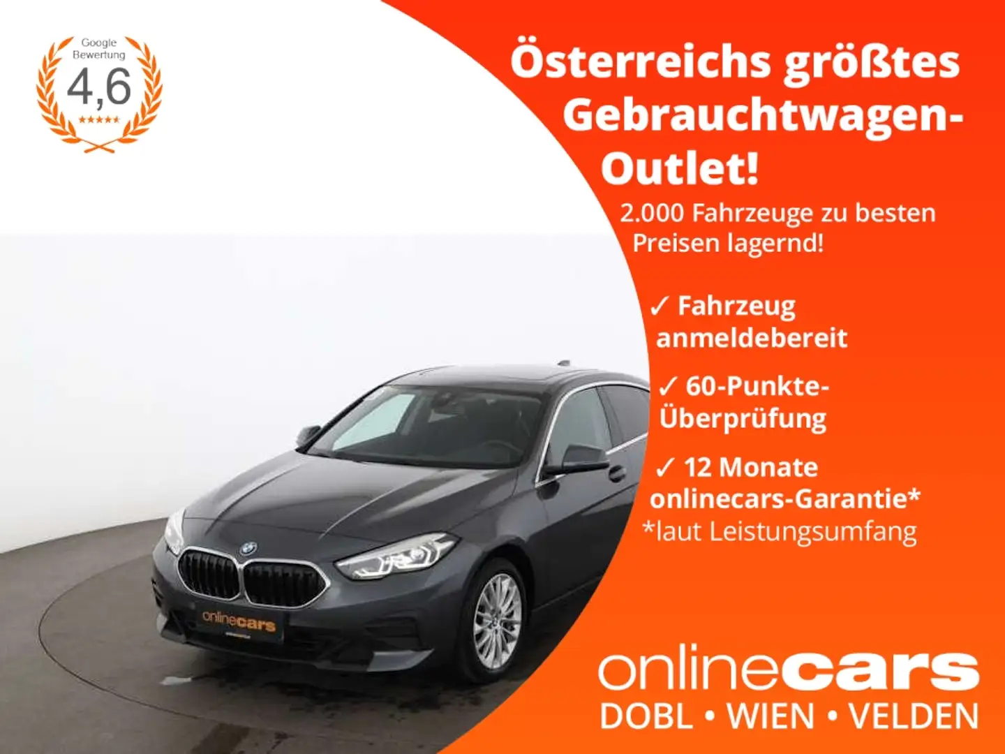 BMW 216 d Gran Coupe Advantage Aut LED SKY NAVI ASSIST Gris - 1