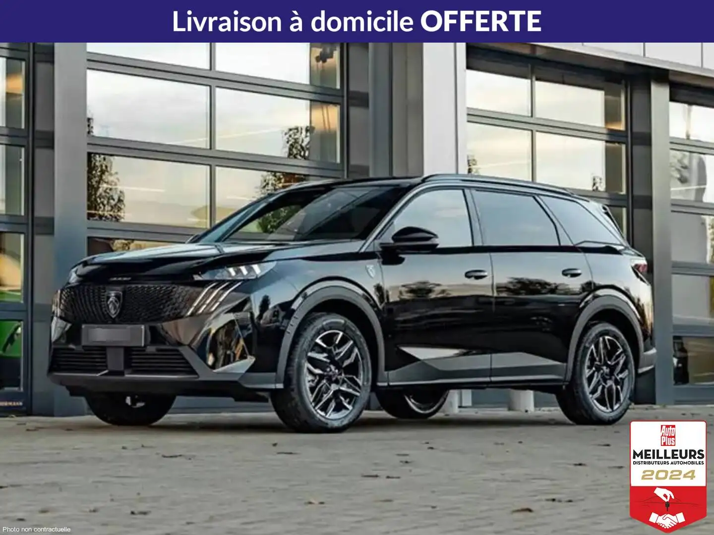 Peugeot 5008 Hybrid 136 e-DCS6 GT Noir - 1