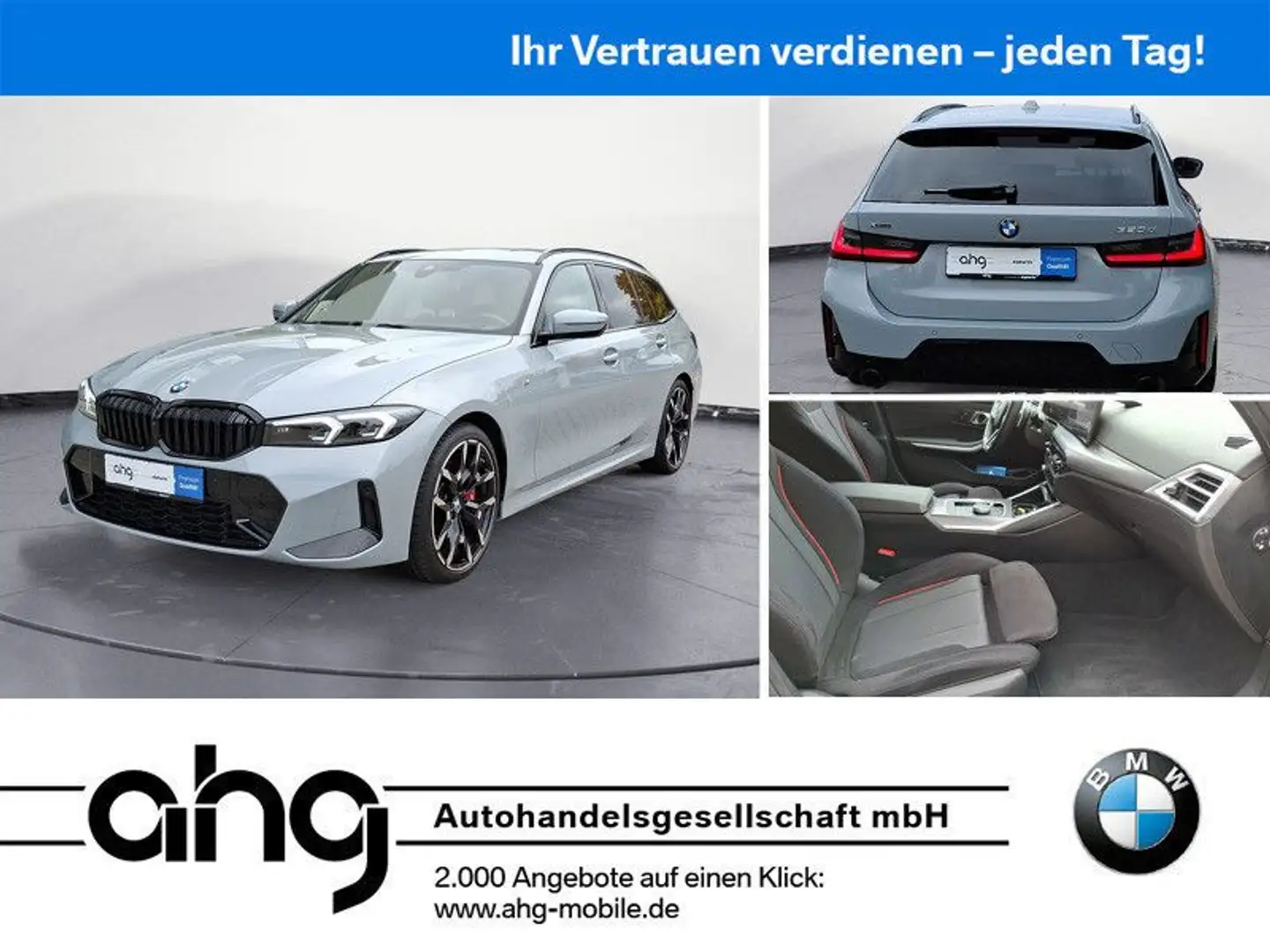 BMW 320 d xDrive Touring Automatic Navi Bluetooth PDC Grau - 1