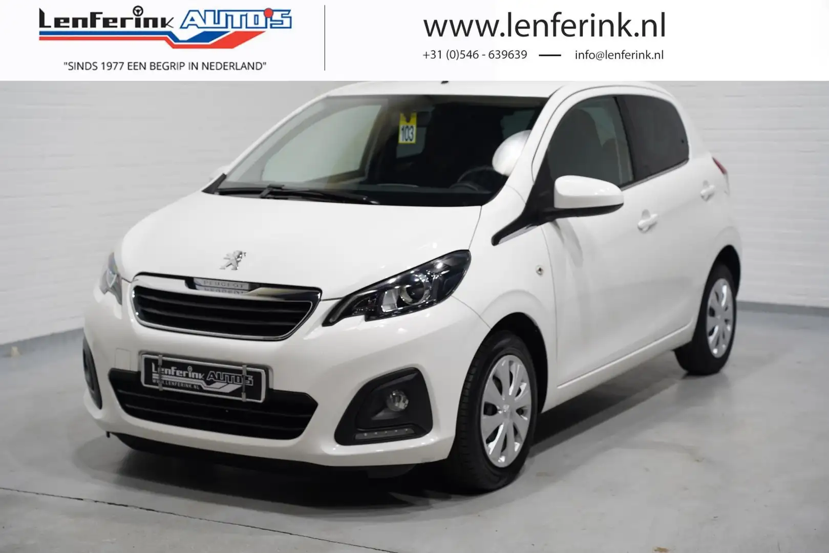Peugeot 108 1.0 e-VTi Active Airco Bluetooth Donker glas Pack Weiß - 1