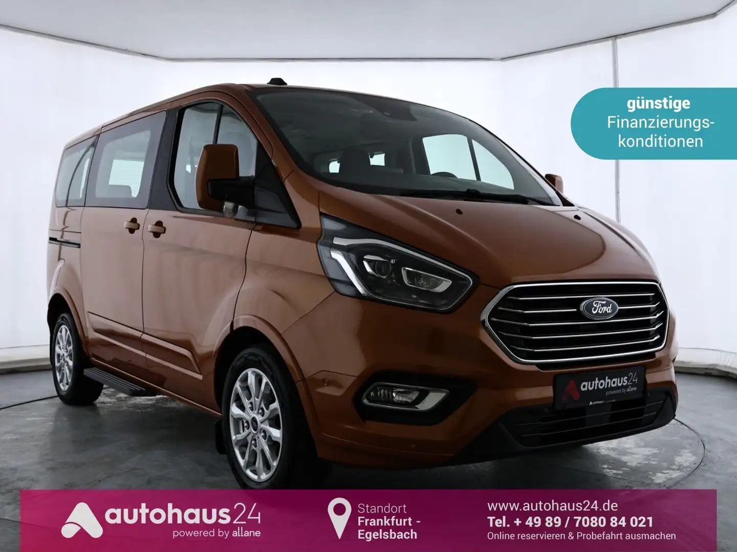 Ford Tourneo Custom 2.0 TDCi Titanium|8Sitze|AHK|CAM Orange - 1