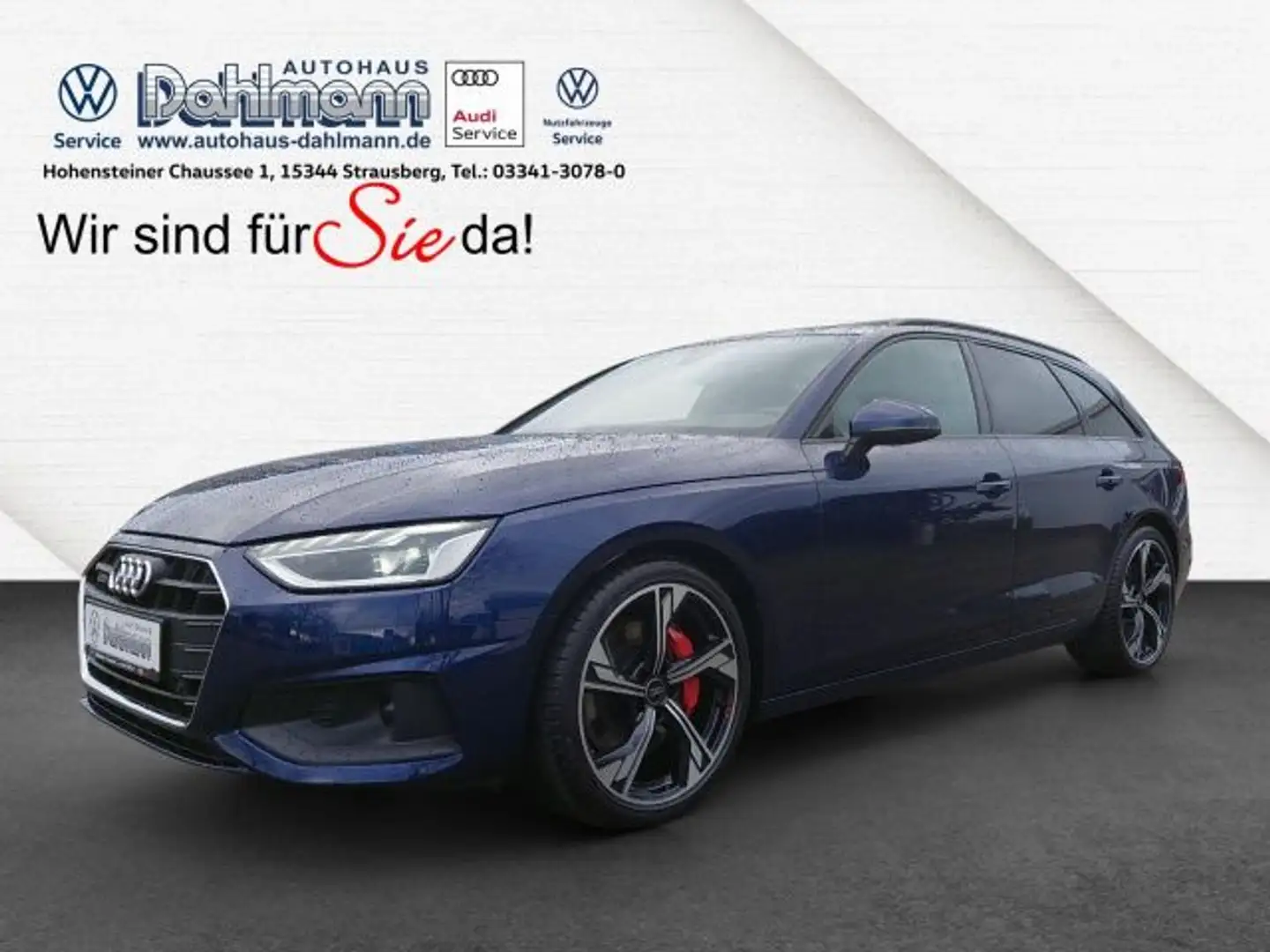 Audi A4 AVANT50 TDI+SLINE+HUD+B&O+4xSITZHEIZ Bluetooth Blu/Azzurro - 1