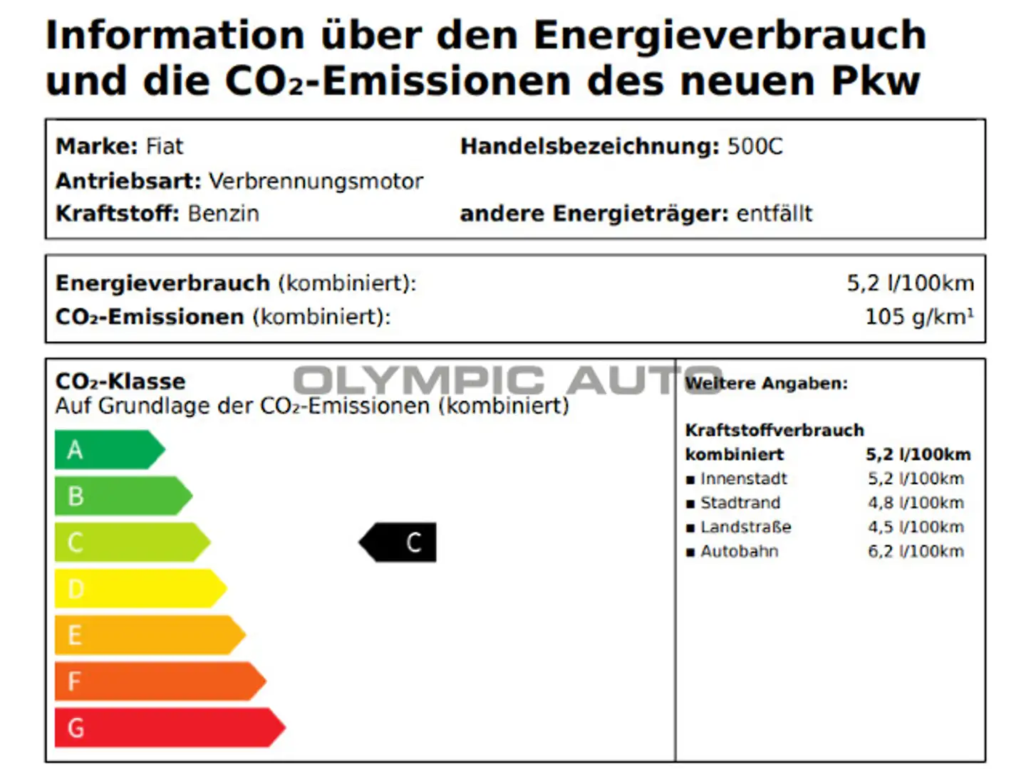 Fiat 500C 1.0 GSE Hybrid PDC KLIMA-AT TOUCH CARPLAY Bianco - 2