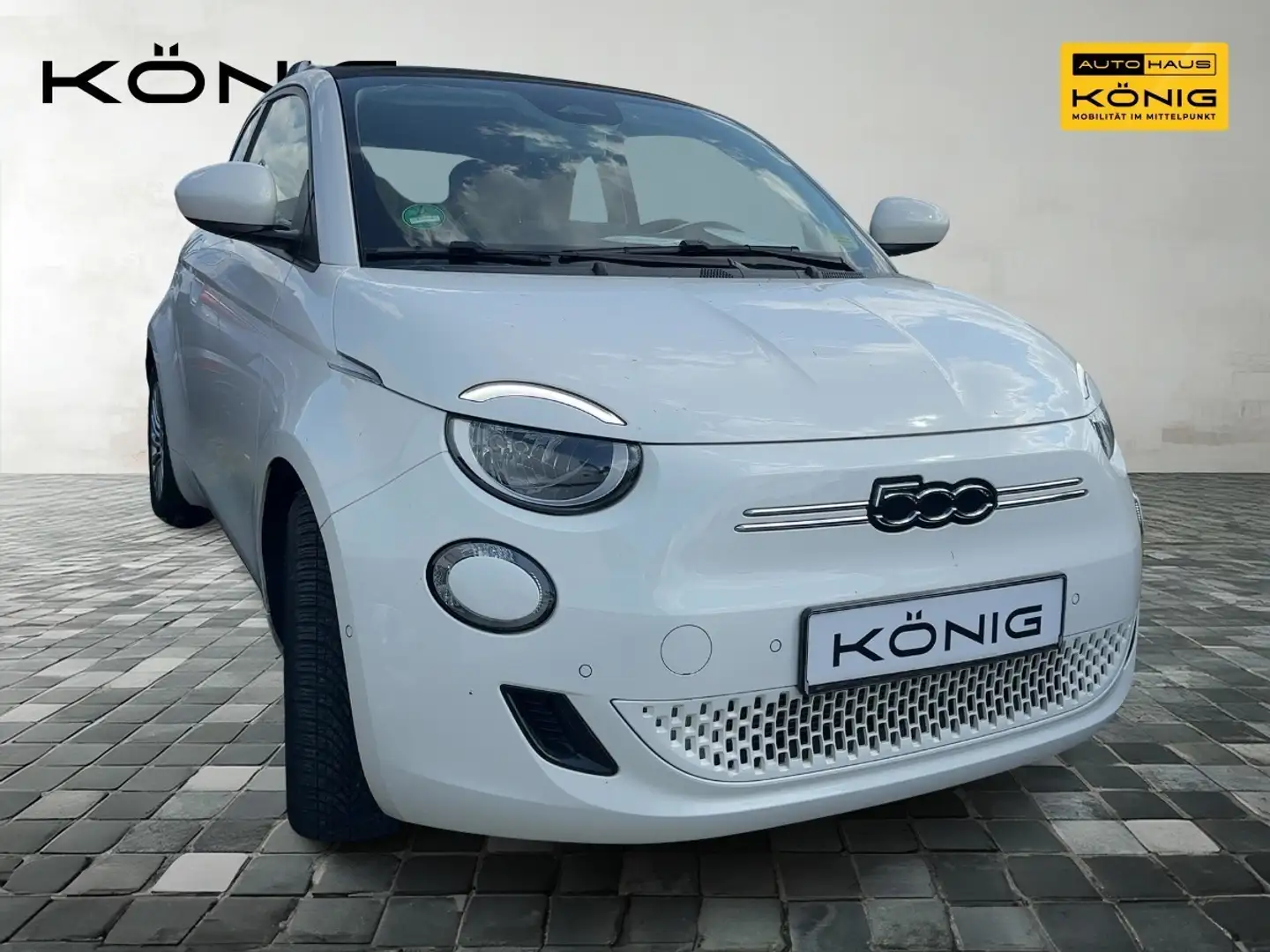 Fiat 500e Cabrio MY23 CarPlay*AndroidAuto*Klima*Radio Weiß - 2