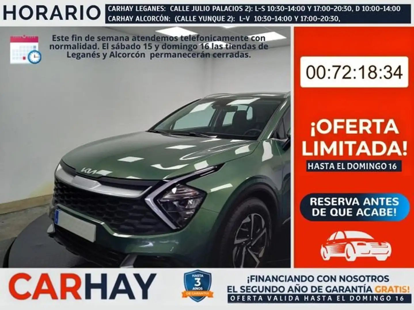 Kia Sportage 1.6 T-GDi MHEV 110kW (150CV) Drive 4x2 Verde - 1