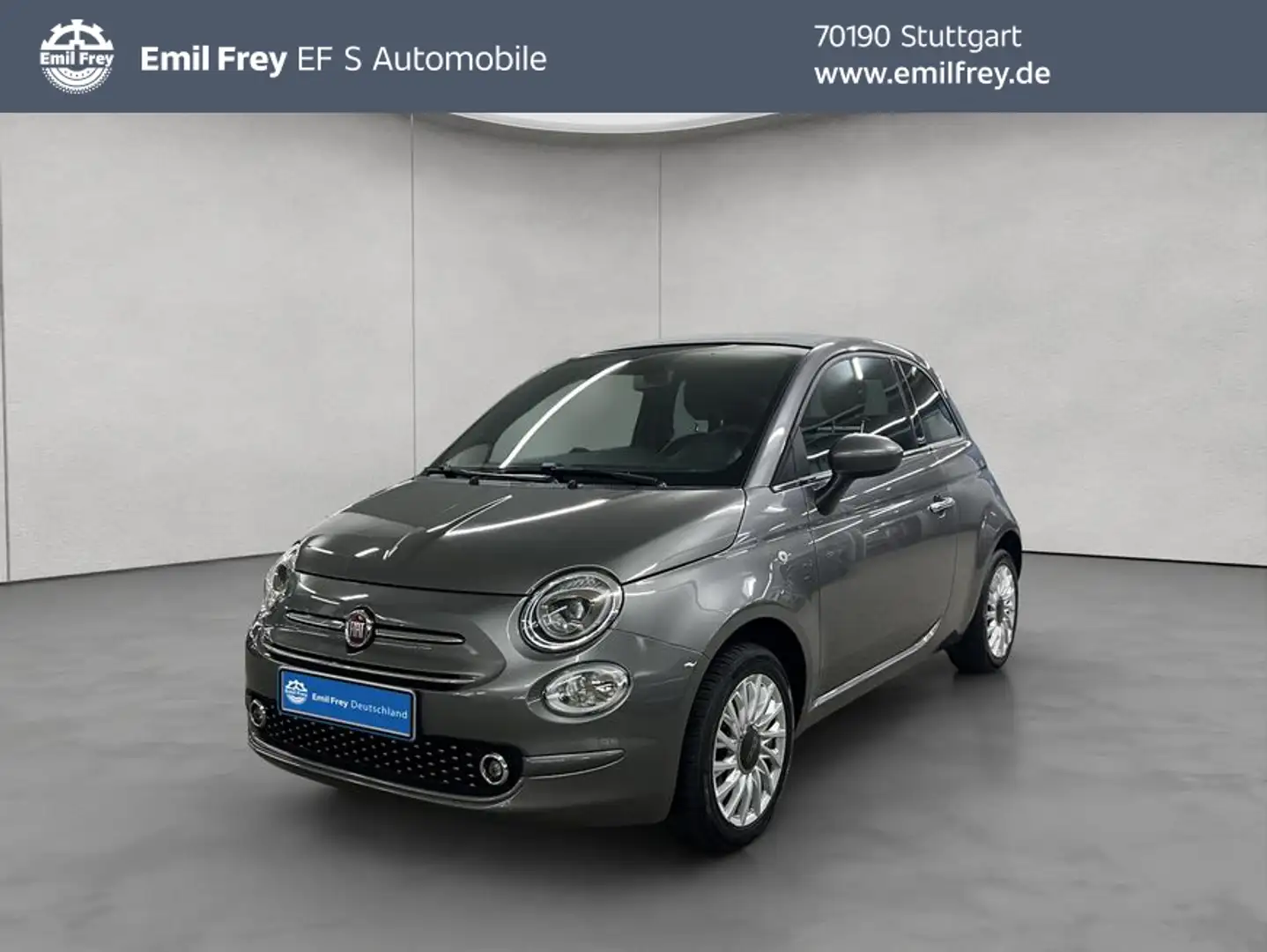 Fiat 500C Lounge Navi Gris - 1