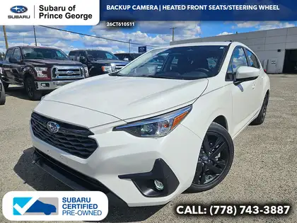 White 2025 Subaru Impreza Wagon Automatic