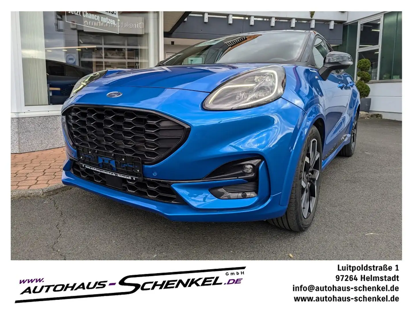 Ford Puma 1.0 EcoBoost Mild Hybrid ST-Line X Blau - 1