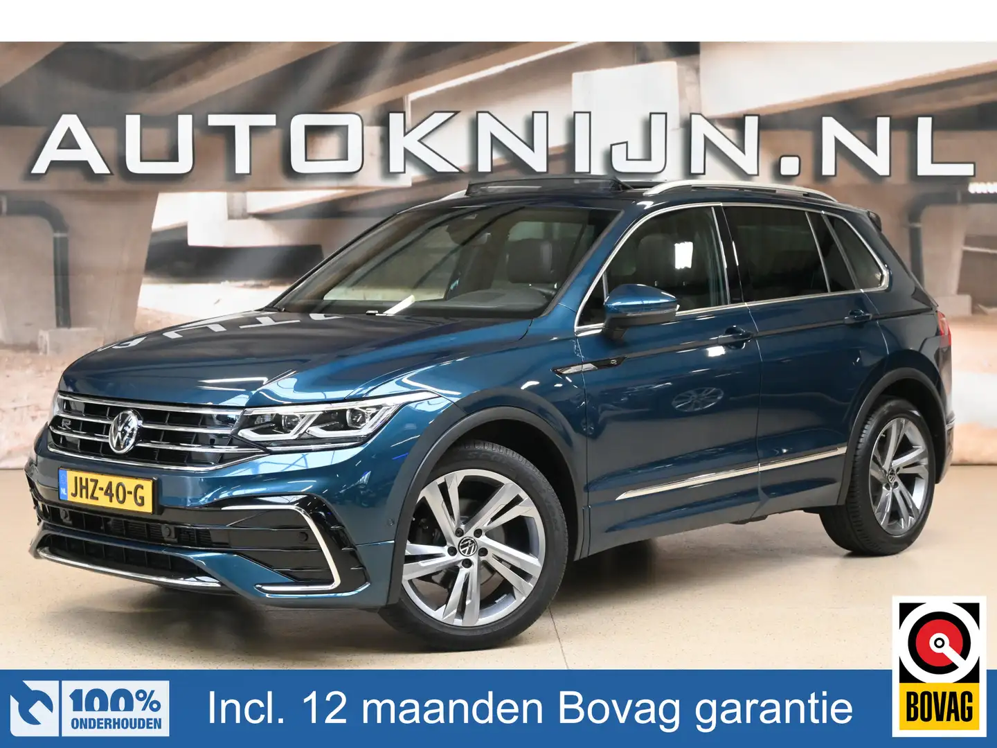 Volkswagen Tiguan 1.5 TSI 150pk R-Line Business+ | Leder | Panoramad Blauw - 1