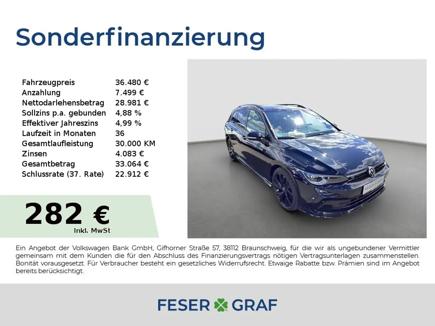 Volkswagen Golf VIII Var. R-Line 2.0TDI 110kW DSG Matrix Schwarz - 1