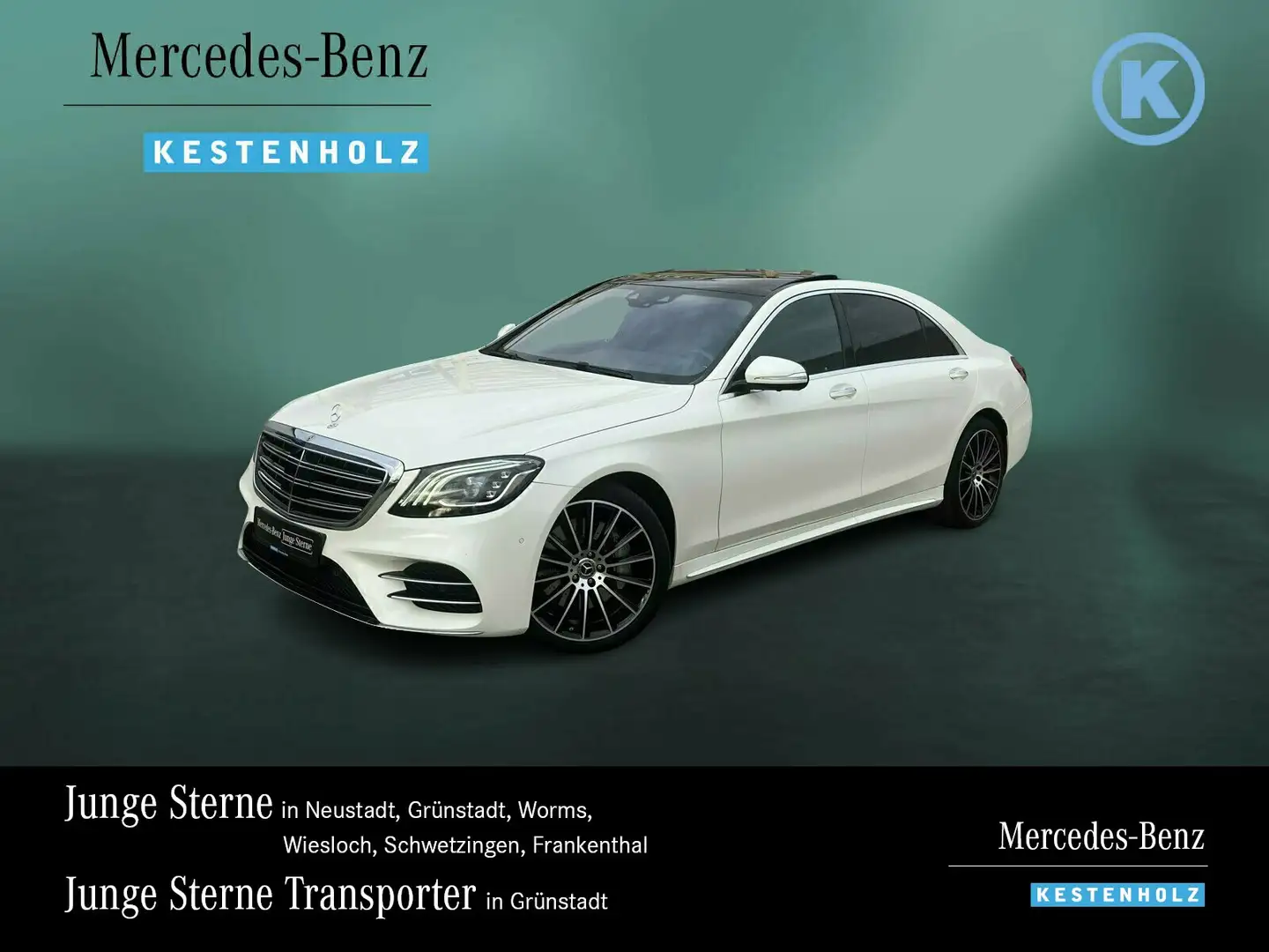 Mercedes-Benz S 450 S 450 4M L AMG+DISTRO+PANO+SITZKL+HUD+360°+BURME Weiß - 1