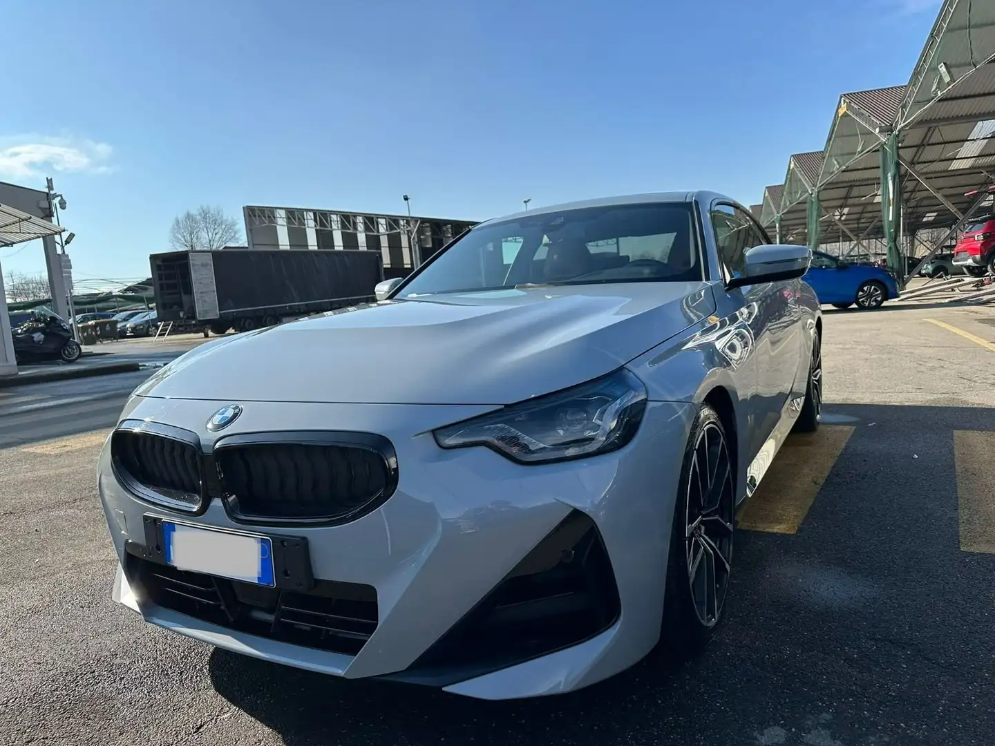 BMW 220 220d Coupe mhev 48V MSport auto Grigio - 1