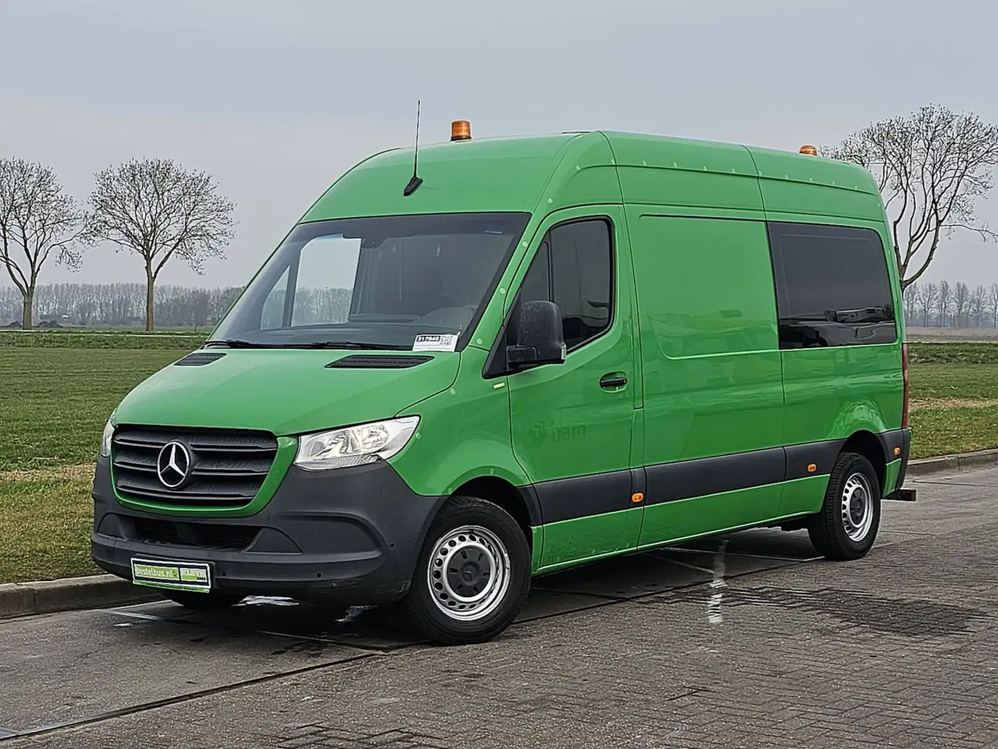 Mercedes-Benz Sprinter 314 L2H2 Mbux Euro6 AC! Groen - 2