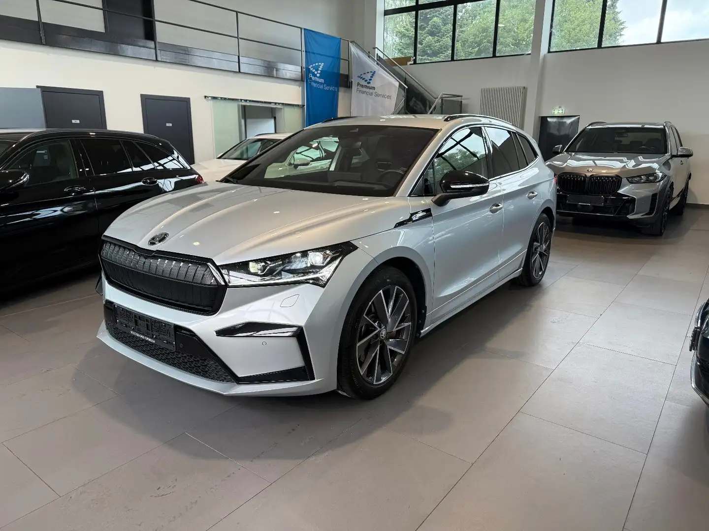 Skoda Enyaq 80 Sportline AID/MATRIX/MEM/HUD/KAM/AHK Silber - 1