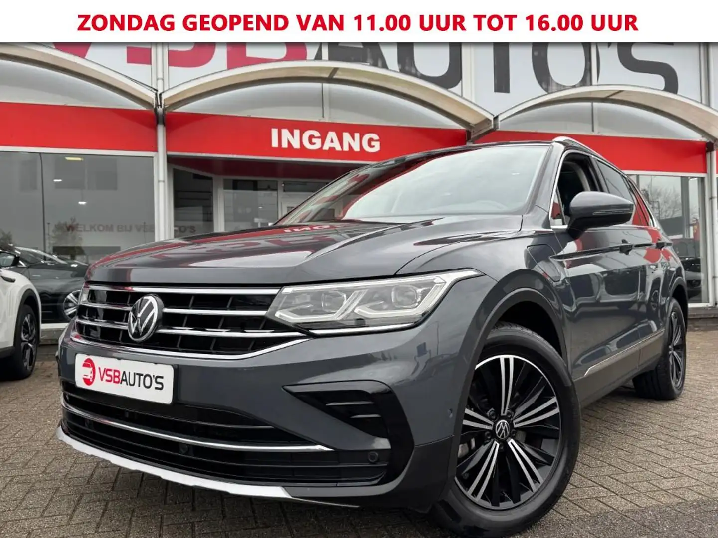 Volkswagen Tiguan 1.4 e-HYBRID AUT. 245PK EXCLUSIVE PANO-DAK TREKHAA Grijs - 1