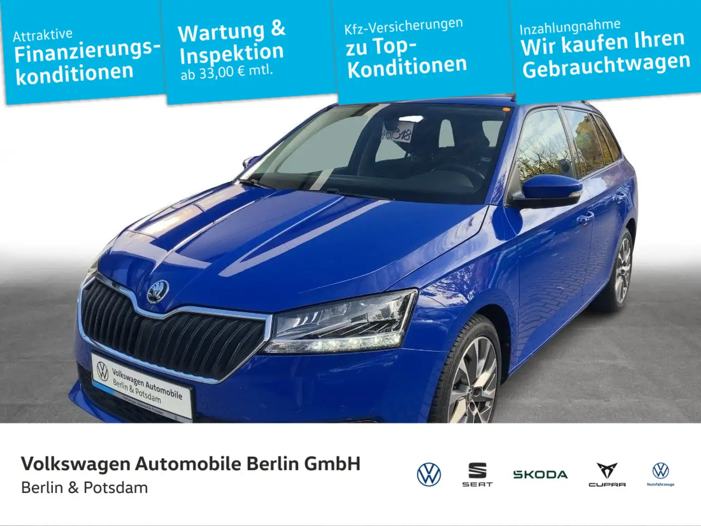 Skoda Fabia Combi 1.0 TSI Best of Navi LED Connect GRA Azul - 1