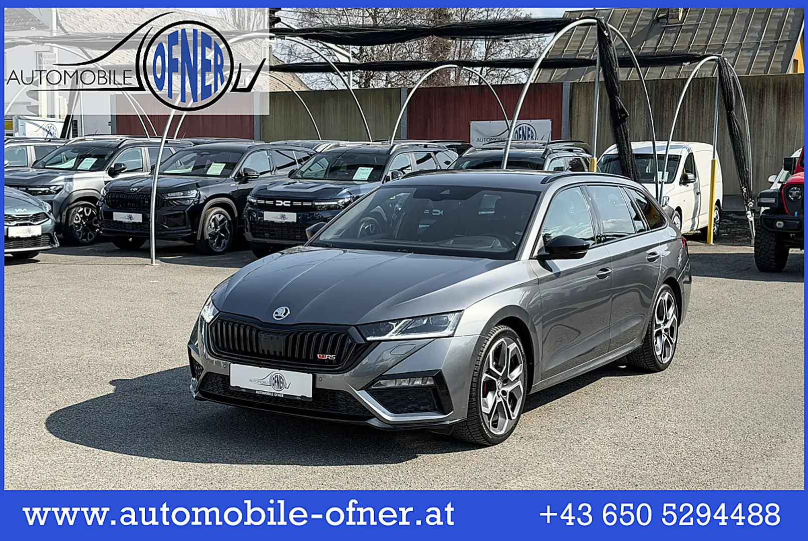 Skoda Octavia Combi 2,0 TDI 4x4 RS DSG AHK HeadUp Matrix-LED ... Grau - 1