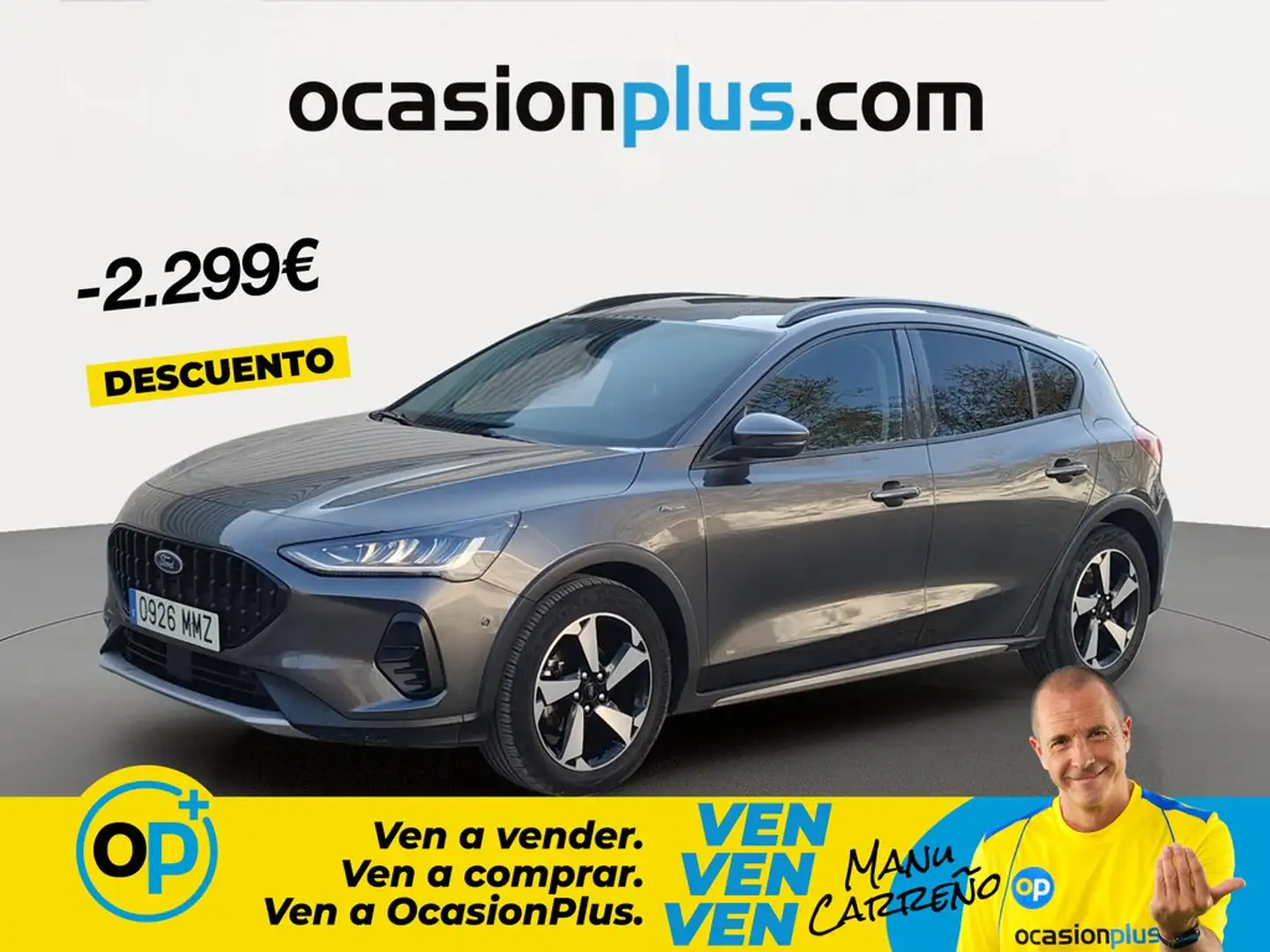 Ford Focus 1.0 Ecoboost MHEV Active 155 Aut. Gris - 1