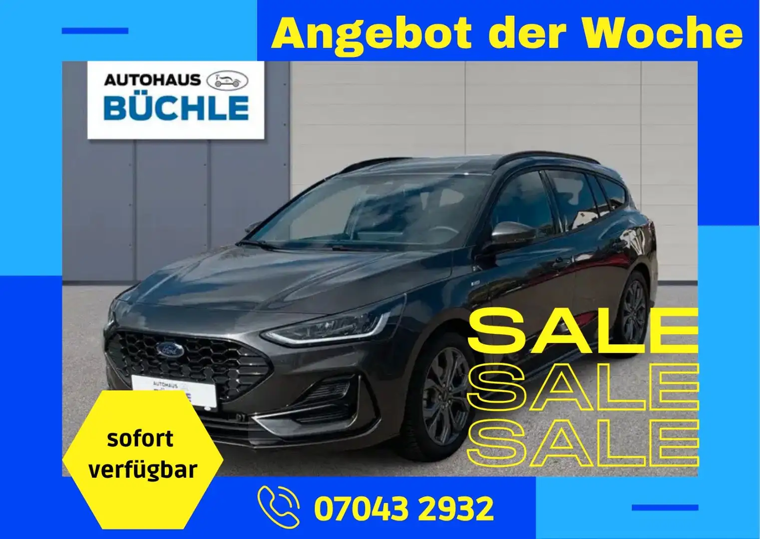 Ford Focus FOCUS ST-LINE+NAVIGATION+KAMERA+LED+BLIS+ACC+DAB Grigio - 1