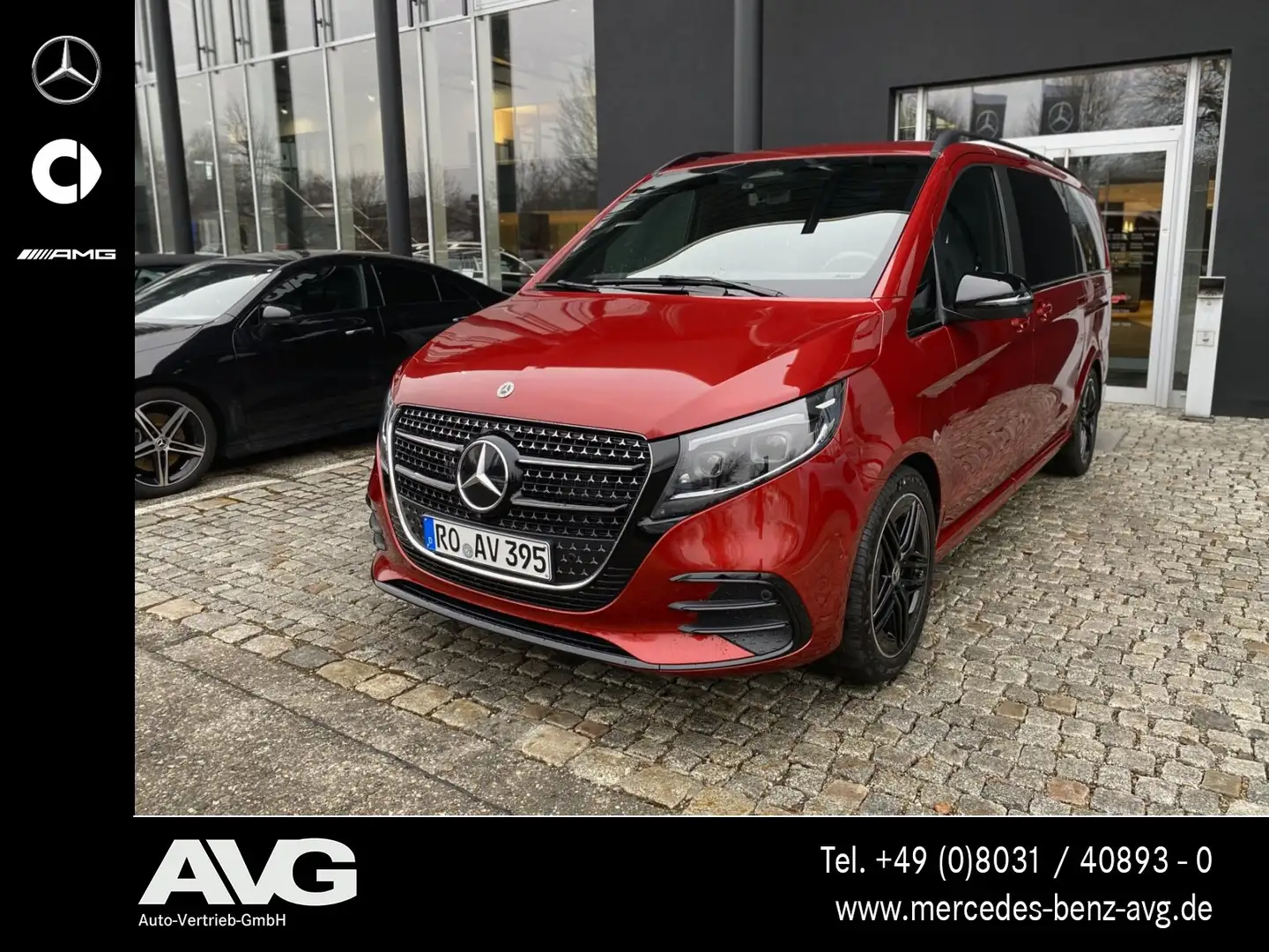 Mercedes-Benz V 300 V 300 d AVANTGARDE AMG Line Navi Burmeste SHD Rosso - 1