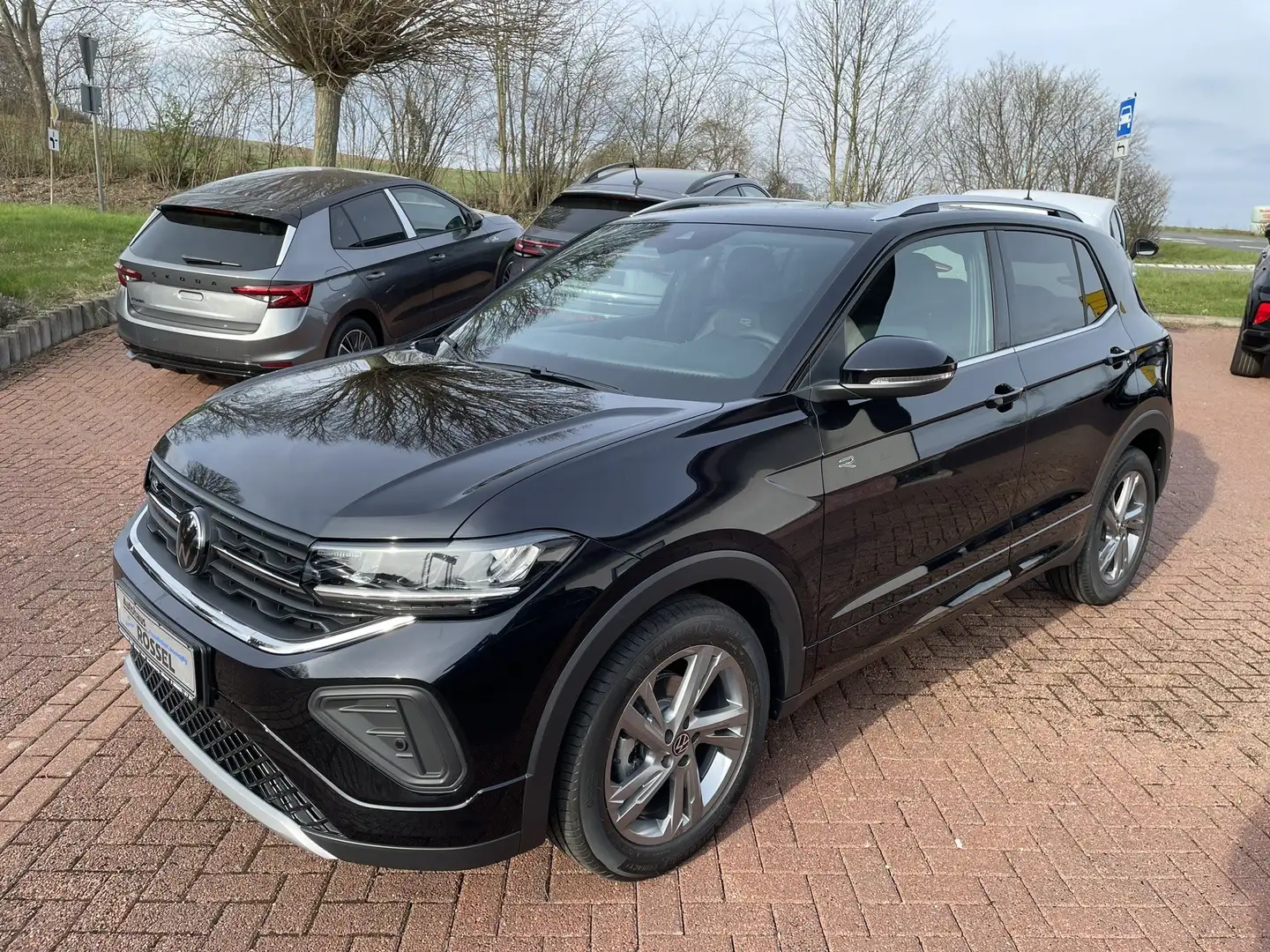 Volkswagen T-Cross 1.0 TSI DSG R-Line Alu 17" AHK SHZ Navi PDC LED Schwarz - 1