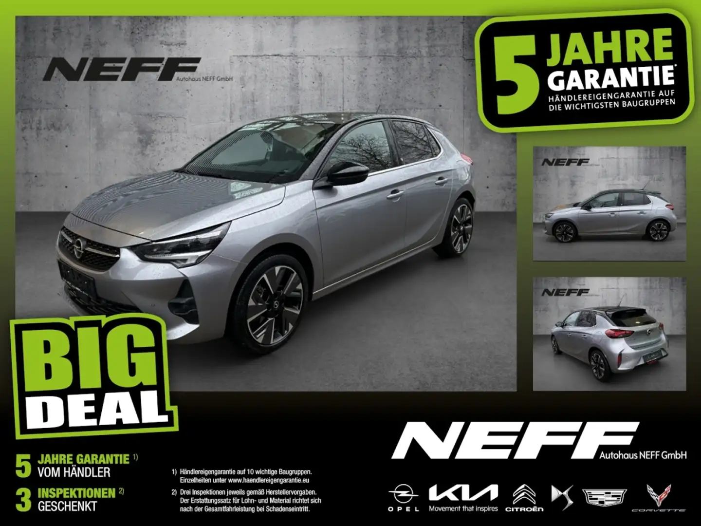 Opel Corsa Elektro 136PS FLA SpurH Alcant. LM Grau - 1