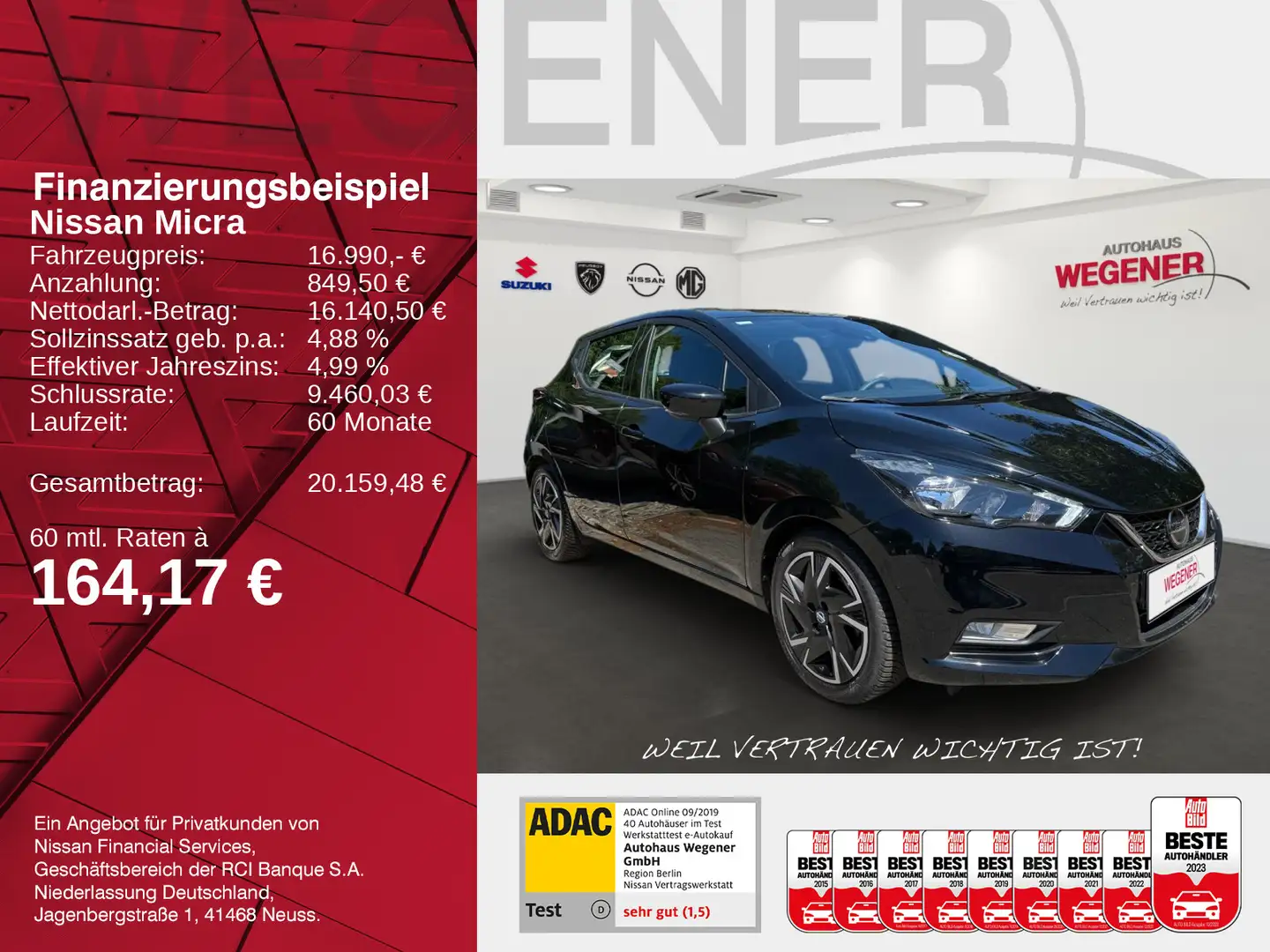 Nissan Micra MICRA 1.0 IG-T Xtronic 92 PS *Navi*Kamera*Shz* Schwarz - 2