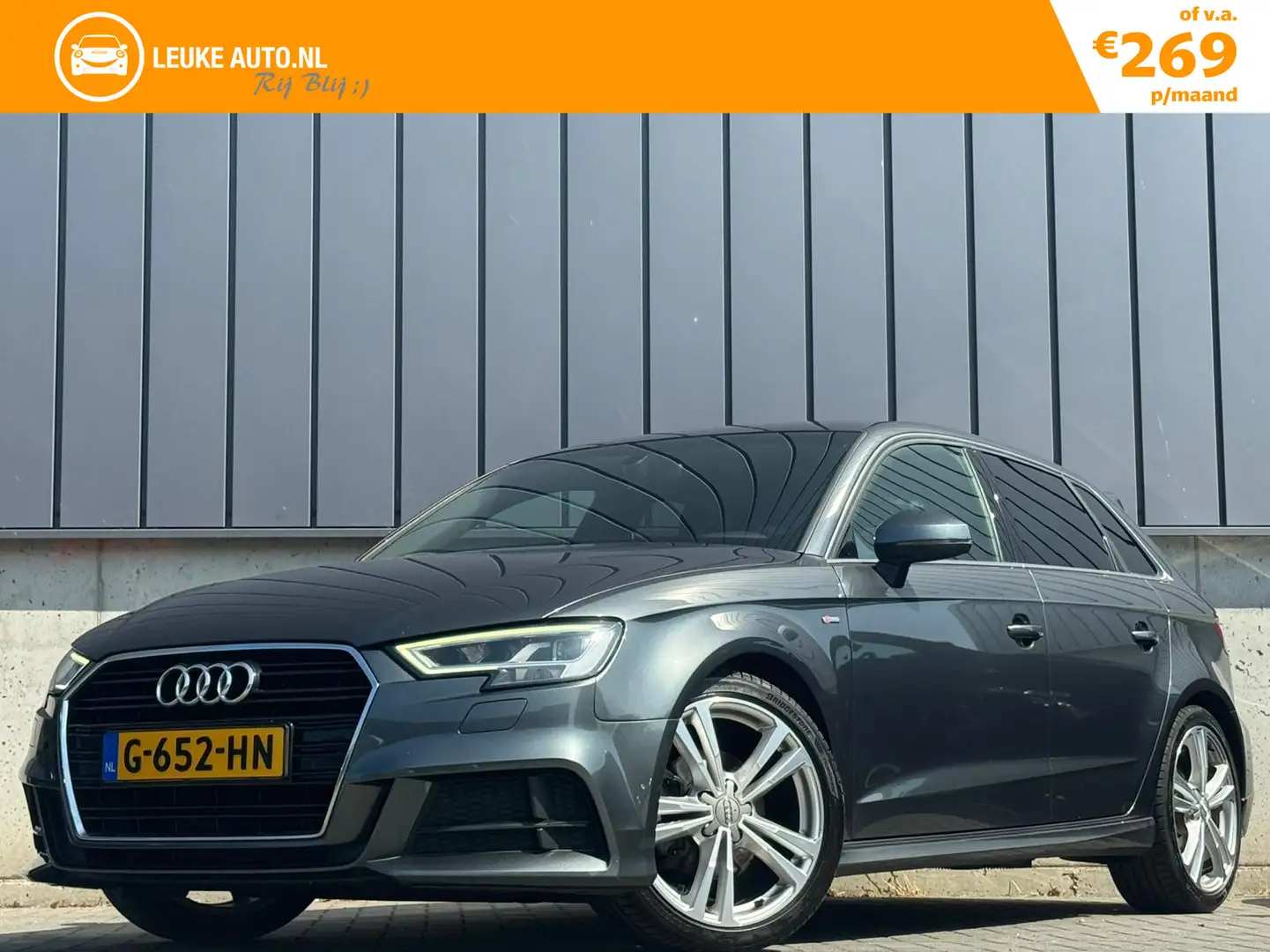 Audi A3 Sportback 35 TFSI 150PK Automaat 3X S-Line Virtual Grijs - 1