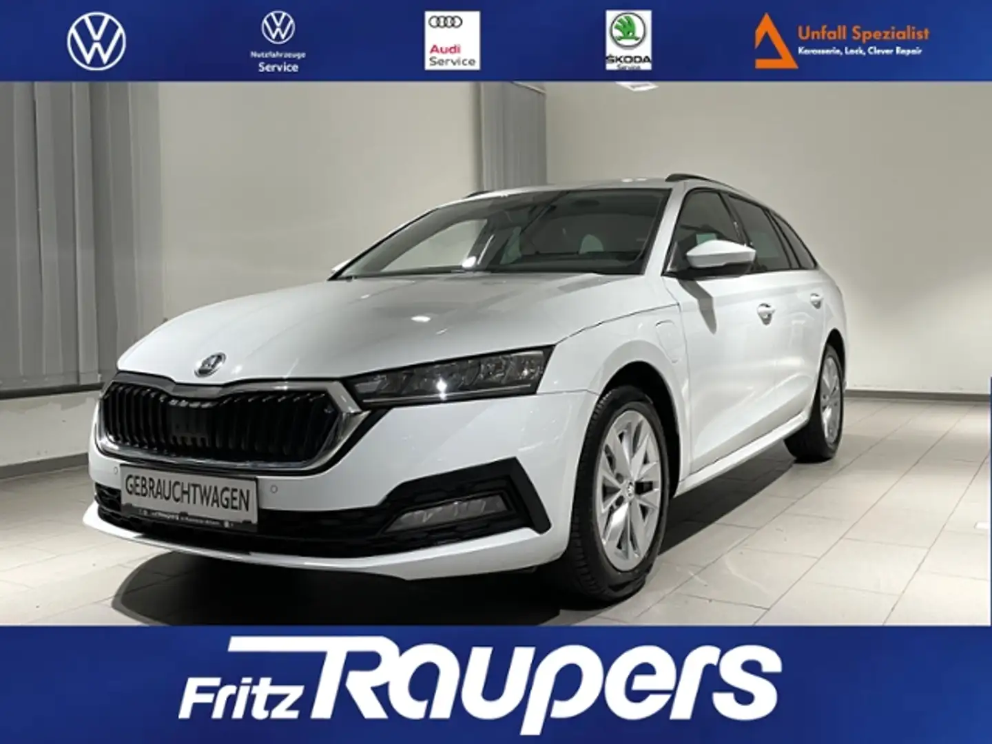 Skoda Octavia Combi 1.4 DSG Plug-In Ambition +AHK+KAM Weiß - 1
