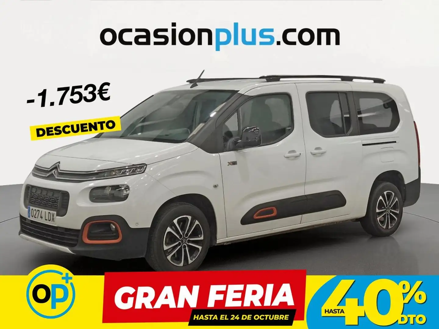 Citroen Berlingo BlueHDi S&S Talla XL Shine EAT8 130 Blanco - 1