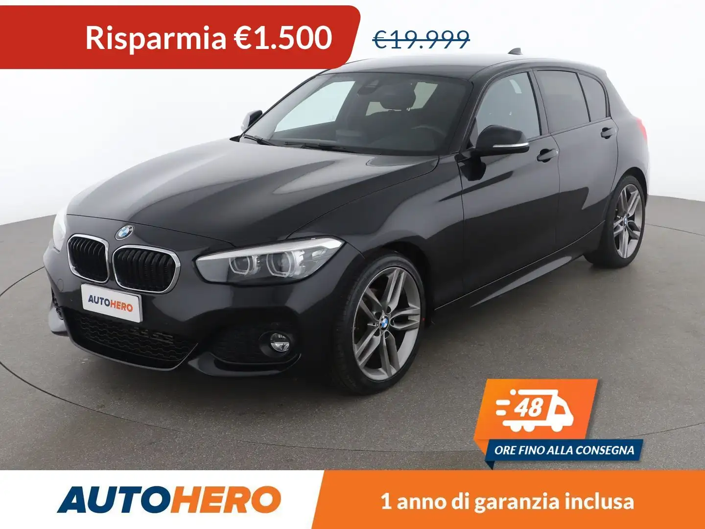 BMW 118 118d Advantage Nero - 1