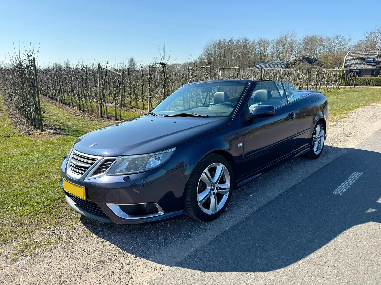 Saab 9-3 2.0 T Aero Manual Cabrio met Hirsch intereur Blauw - 1