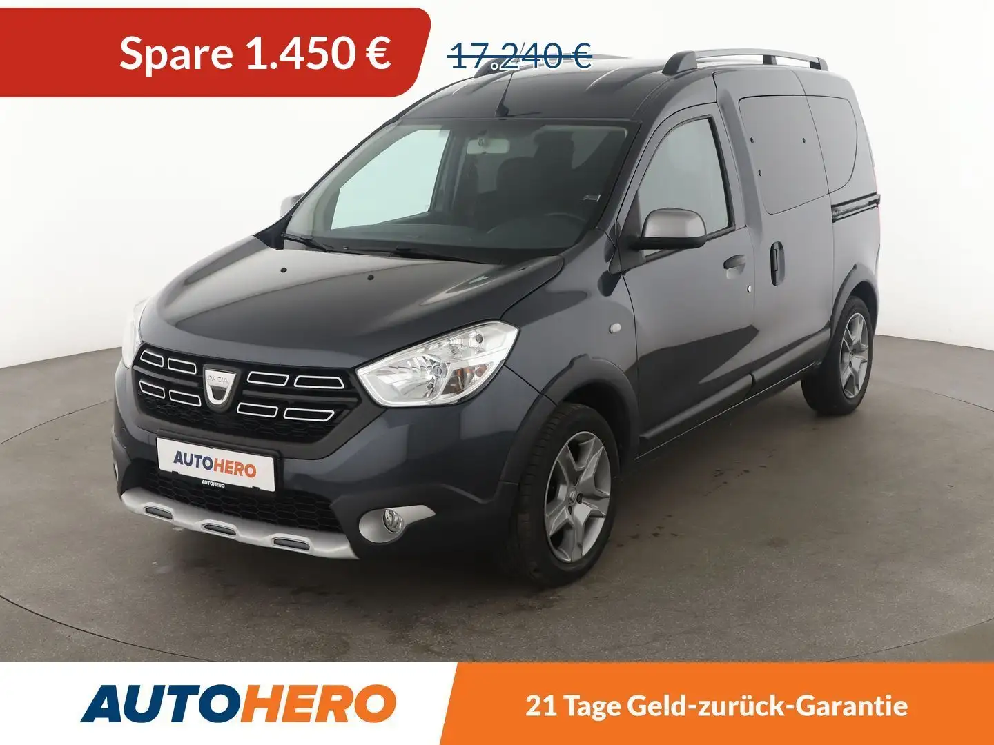 Dacia Dokker 1.3 TCe Stepway Plus *NAVI*CAM*TEMPO*SHZ* Gris - 1