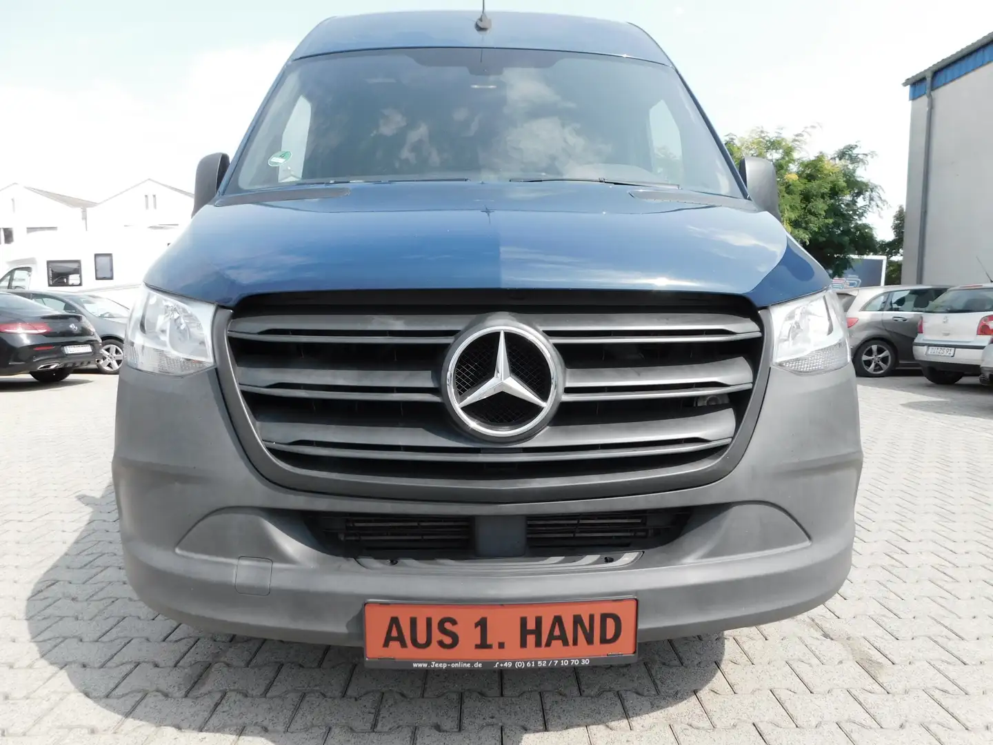 Mercedes-Benz Sprinter 314 CDI L2 H2+Navi+Kam.+AHK,1.Hd. DB S-Heftgepfl., Blau - 1