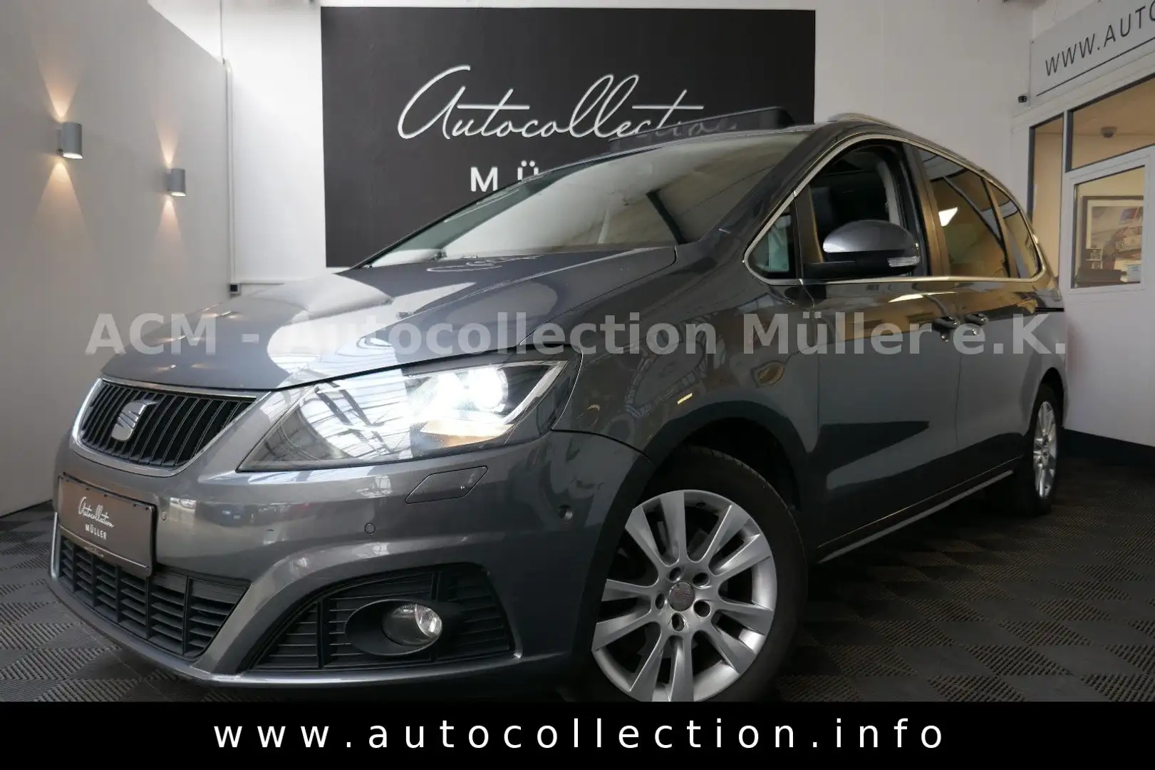 SEAT Alhambra *2.Hand*Pano*AHK*7-Sitzer*Xenon*Navi*PDC Szary - 1