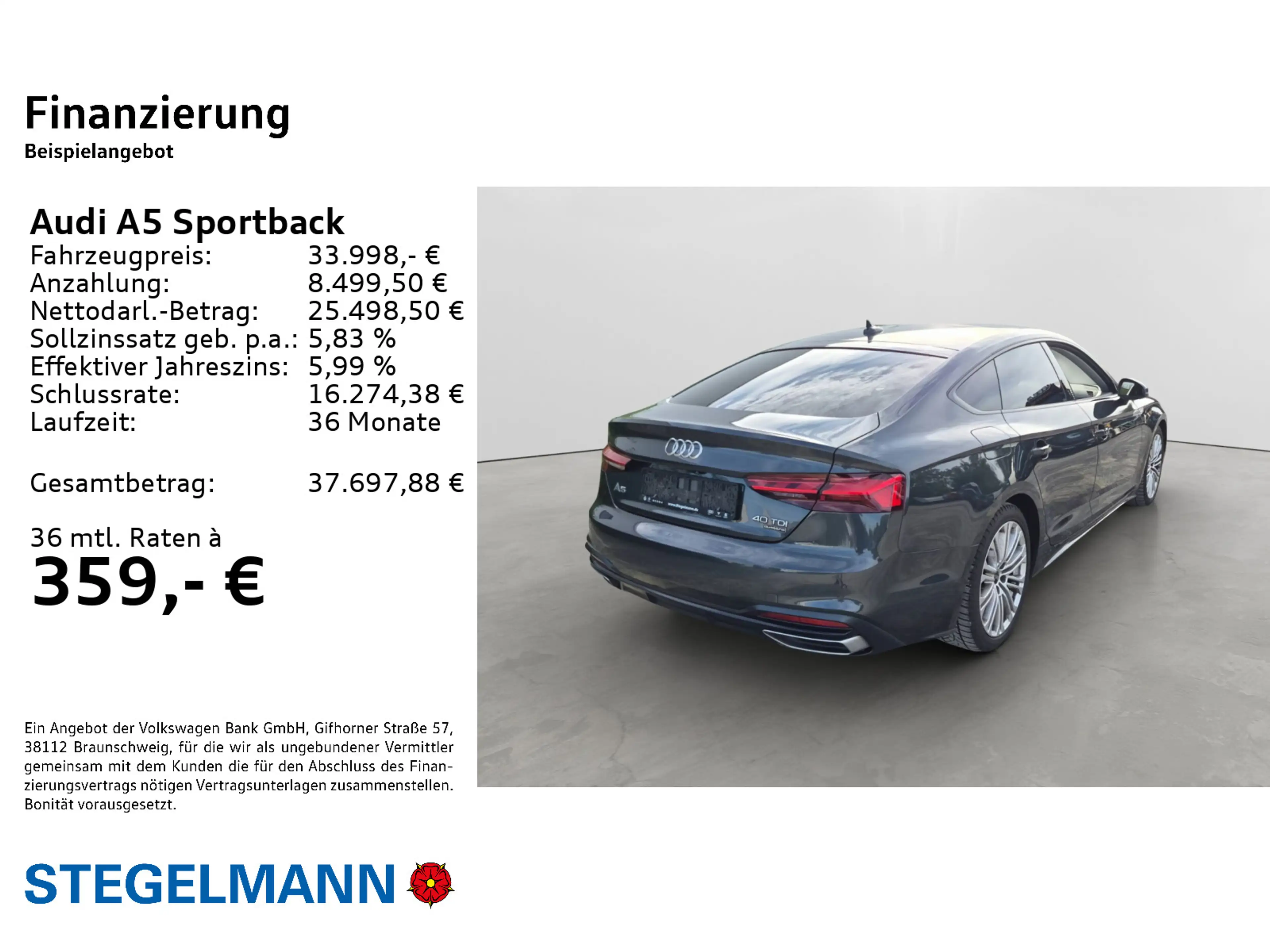 Audi A5 40 TDI qu. S-Tronic *Schwarzpaket*P — photo 3