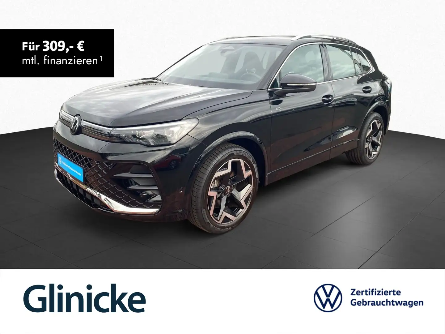 Volkswagen Tiguan 2.0 TDI DSG R-Line Navi AHK RFK ACC Sitzh Schwarz - 1