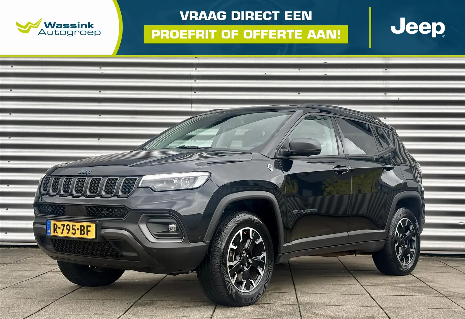 Jeep Compass 1.3T 4XE PHEV 240pk AWD Automaat Trailhawk Leder | Noir - 1