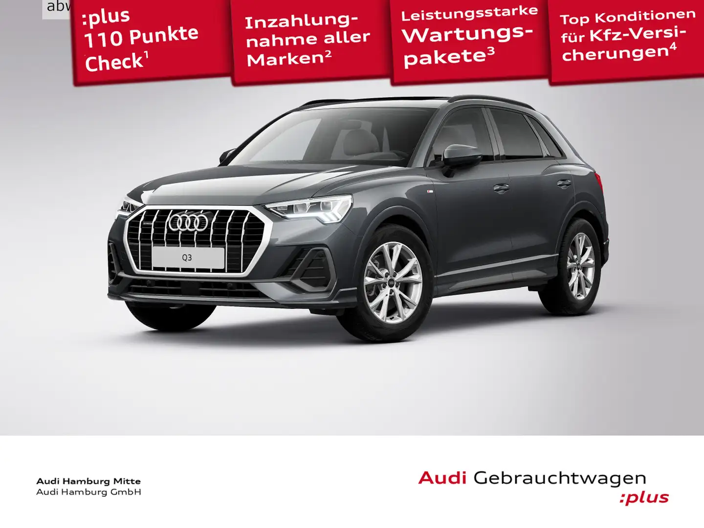 Audi Q3 40 TFSI S line quattro S tronic Pano LED Kame Grau - 1
