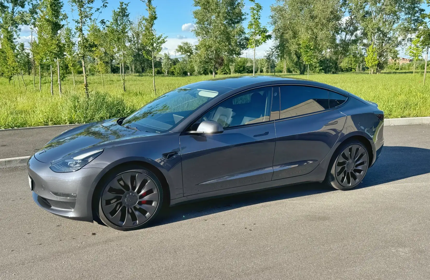 Tesla Model 3 Performance Dual Motor awd (leasing fatturabile) Grigio - 1