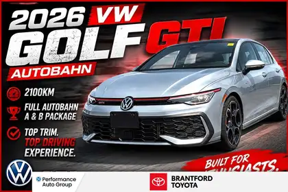 Silver 2026 Volkswagen Golf GTI Hatchback Front-Wheel Drive Automatic