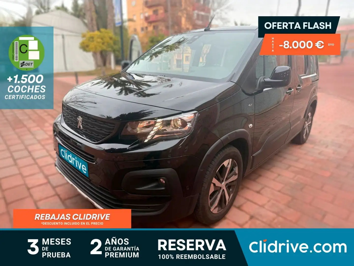 Peugeot Rifter GT Standard BlueHDi 96kW Auto Negro - 1