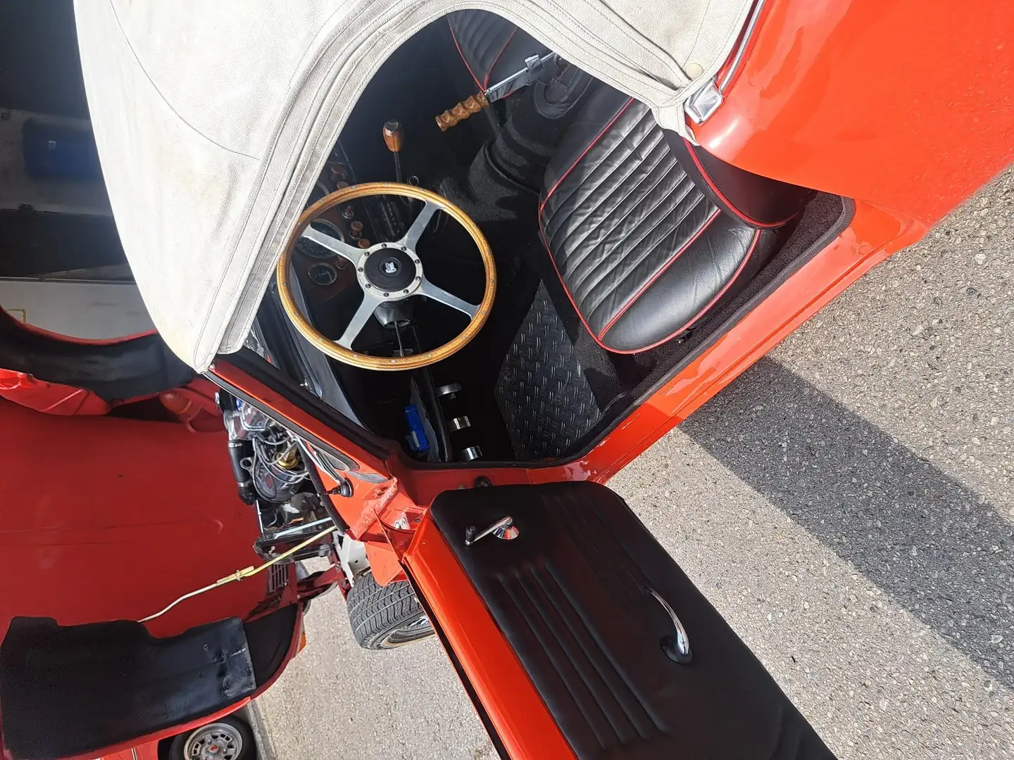 Triumph Spitfire lederausstattung, hardtop, spechenfelgen mit 3 flü Rouge - 2