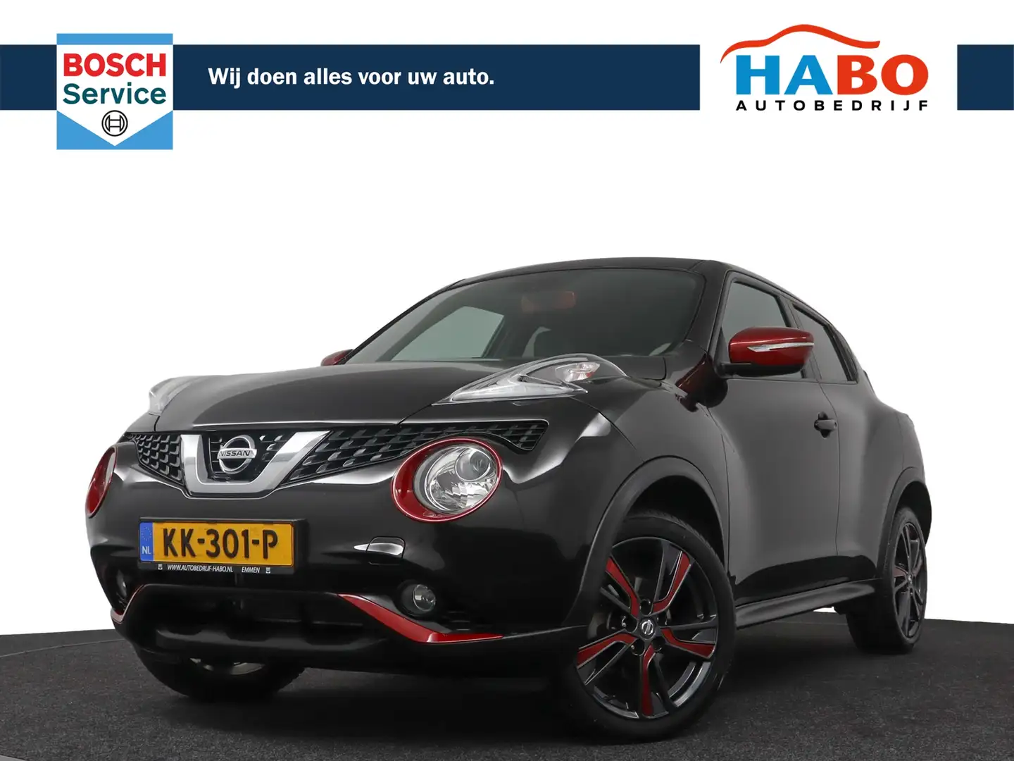 Nissan Juke 1.2 DIG-T DYNAMIC EDITION ECC/CRUISE/NAV/CAMERA/KE Zwart - 1