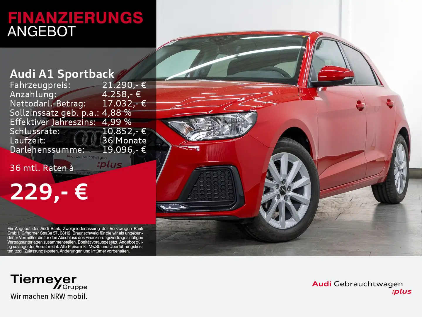 Audi A1 25 TFSI ADVANCED LM16 PRIVACY GRA S Gelb - 1